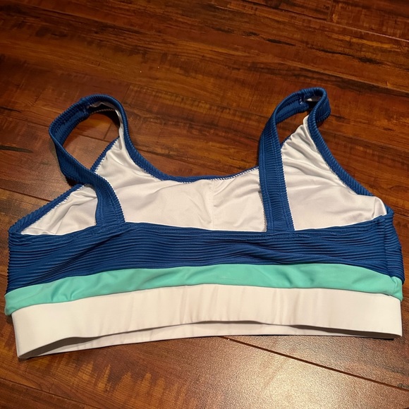 Cupshe Colorblock Bralette & Banded High Waist Bikini Set - Picture 6 of 7